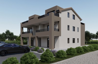 Apartment with two bedrooms on the first floor of a modern building