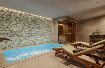 AGENCY EXCLUSIVE! Poreč, luxury duplex apartment with indoor pool and wellness area, 600 m from the sea