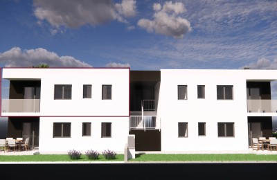 Apartment on the first floor of a modern building - under construction