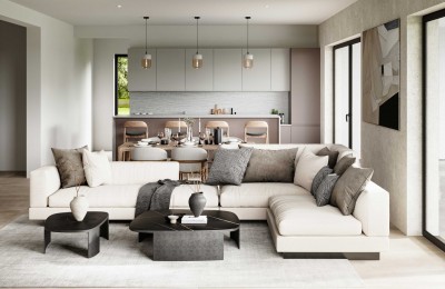 Luxury villa of modern design with a beautiful sea view, near Porec - under construction