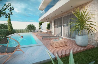 Doppelhaushälfte mit Pool nahe dem Zentrum von Porec