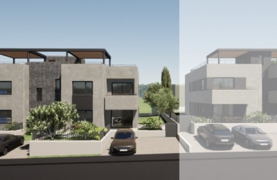 Modern apartment on the first floor with three bedrooms, a rooftop terrace, and a beautiful sea view.