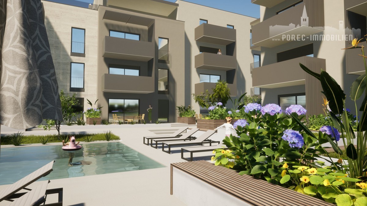 Appartamento con una camera da letto e la piscina, al secondo piano di un moderno edificio con l'ascensore - nella fase di costruzione 9